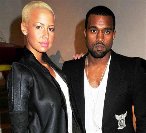 Kanye West amber rose images